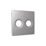 Лицевая панель (Сталь матовый) для TV двойной розетки Ambrella Volt ALFA AP5133 от ImperiumLoft