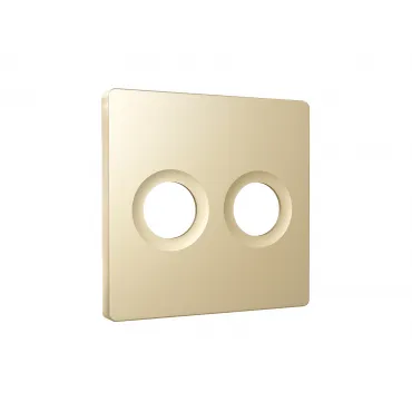 Лицевая панель (Шампань) для TV двойной розетки Ambrella Volt ALFA AP6133 Лицевая панель (Шампань) для TV двойной розетки Ambrella Volt ALFA AP6133