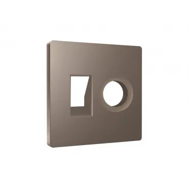 Лицевая панель (Темная бронза матовый) для компьютерной/телефонной + TV розетки Ambrella Volt ALFA AP6425 Лицевая панель (Темная бронза матовый) для компьютерной/телефонной + TV розетки Ambrella Volt ALFA AP6425
