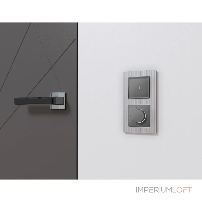 Лицевая панель (Антрацит серый) для терморегулятора теплого пола Ambrella Volt ALFA AP6557 от ImperiumLoft