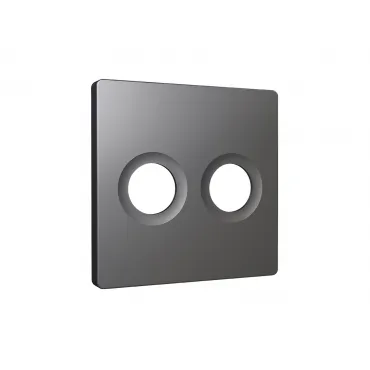 Лицевая панель (Антрацит серый) для TV двойной розетки Ambrella Volt ALFA AP6633 Лицевая панель (Антрацит серый) для TV двойной розетки Ambrella Volt ALFA AP6633