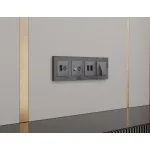 Лицевая панель (Антрацит серый) для TV двойной розетки Ambrella Volt ALFA AP6633 от ImperiumLoft