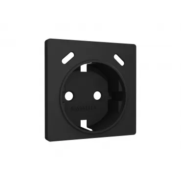 Лицевая панель для электрической розетки с заземлением со шторками 2USB C+C Ambrella Volt ALFA AP8105