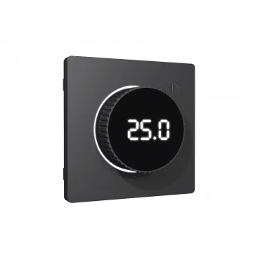 Лицевая панель (Графит мягкое касание) для терморегулятора теплого пола с цифровым дисплеем Ambrella Volt ALFA AP9058 Лицевая панель (Графит мягкое касание) для терморегулятора теплого пола с цифровым дисплеем Ambrella Volt ALFA AP9058