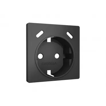 Лицевая панель (Графит мягкое касание) для электрической розетки с заземлением со шторками 2USB C+C Ambrella Volt ALFA AP9105 Лицевая панель (Графит мягкое касание) для электрической розетки с заземлением со шторками 2USB C+C Ambrella Volt ALFA AP9105
