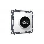 Комплект механизма терморегулятора теплого пола с цифровым дисплеем с подсветкой 16A-250V Ambrella Volt MA MA105810 от ImperiumLoft