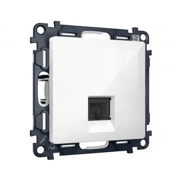 Комплект механизма компьютерной розетки RJ-45 (8P8C) CAT6A экранированной с автоматической защитной шторкой Ambrella Volt MA MA112005 Комплект механизма компьютерной розетки RJ-45 (8P8C) CAT6A экранированной с автоматической защитной шторкой Ambrella Volt MA MA112005