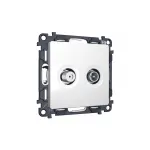 Комплект механизма розетки TV оконечной + SAT 5-862MHz 3.5dB/950-2150MHz 3.5dB Ambrella Volt MA MA133310
