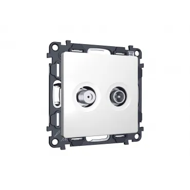 Комплект механизма розетки TV оконечной + SAT 5-862MHz 3.5dB/950-2150MHz 3.5dB Ambrella Volt MA MA133310