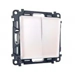 Комплект механизма 2-клавишного перекрестного выключателя 10A-250V Ambrella Volt MA MA203030 от ImperiumLoft