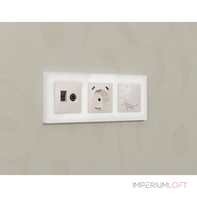 Комплект механизма терморегулятора с датчиком для теплого пола с подсветкой 16A-250V Ambrella Volt MA MA205710 от ImperiumLoft Комплект механизма терморегулятора с датчиком для теплого пола с подсветкой 16A-250V Ambrella Volt MA MA205710 от ImperiumLoft