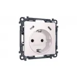 Комплект механизма электрической розетки 2USB С+C 20W (быстрая зарядка) с/з на винтовых зажимах 16A-250V Ambrella Volt MA MA210510 от ImperiumLoft