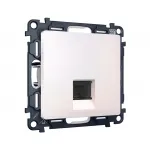 Комплект механизма компьютерной розетки RJ-45 (8P8C) CAT6A экранированной с автоматической защитной шторкой Ambrella Volt MA MA212005