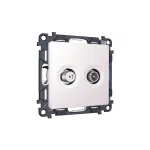 Комплект механизма розетки TV оконечной + SAT 5-862MHz 3.5dB/950-2150MHz 3.5dB Ambrella Volt MA MA213310