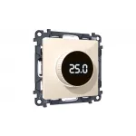 Комплект механизма терморегулятора с цифровым дисплеем с подсветкой и датчиком для теплого пола 16A-250V Ambrella Volt MA MA305810 от ImperiumLoft