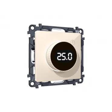 Комплект механизма терморегулятора с цифровым дисплеем с подсветкой и датчиком для теплого пола 16A-250V Ambrella Volt MA MA305810 Комплект механизма терморегулятора с цифровым дисплеем с подсветкой и датчиком для теплого пола 16A-250V Ambrella Volt MA MA305810