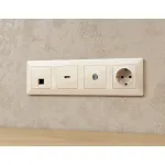 Комплект механизма TV розетки оконечной экранированной 5-1000MHz 3dB Ambrella Volt MA MA313005 от ImperiumLoft