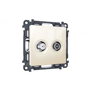 Комплект механизма розетки TV оконечной + SAT 5-862MHz 3.5dB/950-2150MHz 3.5dB Ambrella Volt MA MA313310 Комплект механизма розетки TV оконечной + SAT 5-862MHz 3.5dB/950-2150MHz 3.5dB Ambrella Volt MA MA313310