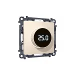 Комплект механизма терморегулятора с цифровым дисплеем с подсветкой и датчиком для теплого пола 16A-250V Ambrella Volt MA MA325810 от ImperiumLoft