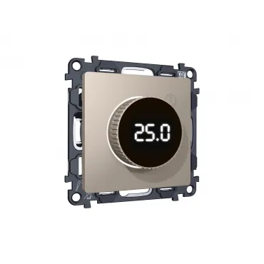 Комплект механизма терморегулятора с цифровым дисплеем с подсветкой и датчиком для теплого пола 16A-250V Ambrella Volt MA MA365810 Комплект механизма терморегулятора с цифровым дисплеем с подсветкой и датчиком для теплого пола 16A-250V Ambrella Volt MA MA365810