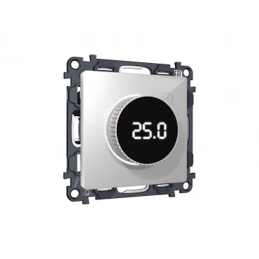 Комплект механизма терморегулятора с цифровым дисплеем с подсветкой и датчиком для теплого пола 16A-250V Ambrella Volt MA MA405810 Комплект механизма терморегулятора с цифровым дисплеем с подсветкой и датчиком для теплого пола 16A-250V Ambrella Volt MA MA405810