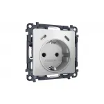 Комплект механизма электрической розетки 2USB С+C 20W (быстрая зарядка) с/з на винтовых зажимах 16A-250V Ambrella Volt MA MA410510 от ImperiumLoft