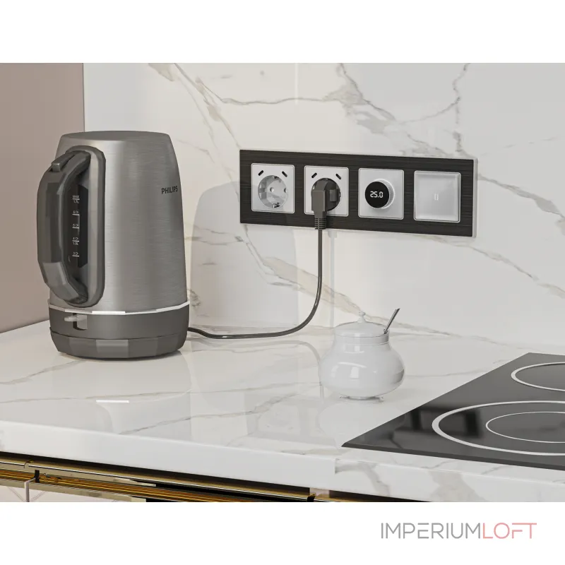 Комплект механизма электрической розетки 2USB С+C 20W (быстрая зарядка) с/з на винтовых зажимах 16A-250V Ambrella Volt MA MA410510 от ImperiumLoft Комплект механизма электрической розетки 2USB С+C 20W (быстрая зарядка) с/з на винтовых зажимах 16A-250V Ambrella Volt MA MA410510 от ImperiumLoft