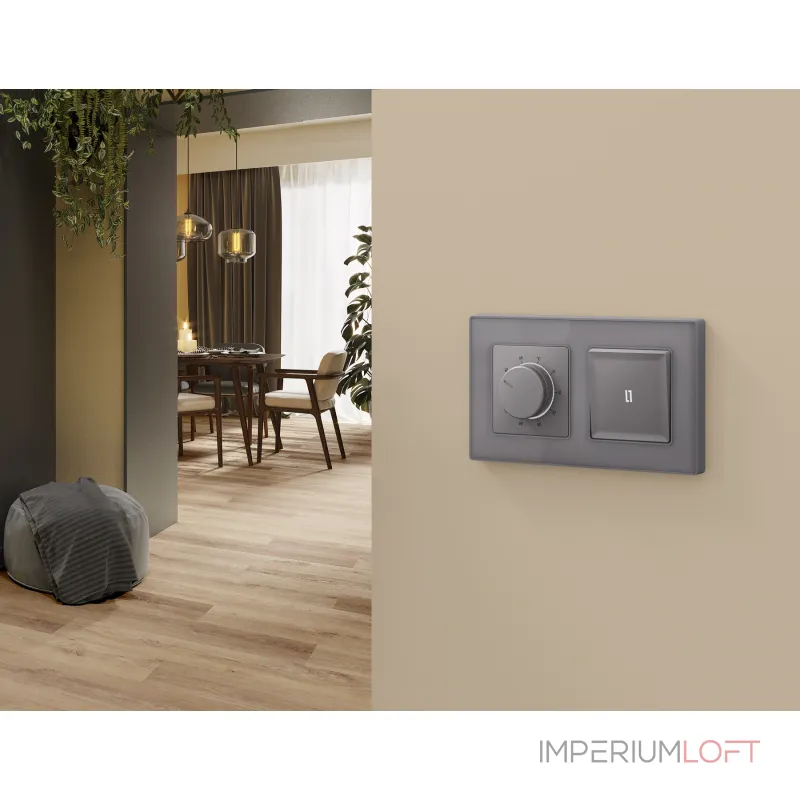 Комплект механизма терморегулятора с датчиком для теплого пола с подсветкой 16A-250V Ambrella Volt MA MA505710 от ImperiumLoft Комплект механизма терморегулятора с датчиком для теплого пола с подсветкой 16A-250V Ambrella Volt MA MA505710 от ImperiumLoft