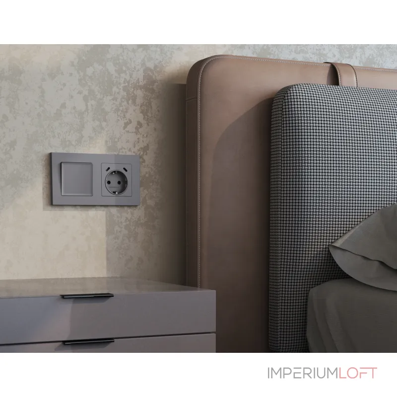 Комплект механизма электрической розетки 2USB С+C 20W (быстрая зарядка) с/з на винтовых зажимах 16A-250V Ambrella Volt MA MA510510 от ImperiumLoft