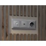 Комплект механизма TV розетки SAT 5-2400MHz 3.5dB Ambrella Volt MA MA513050