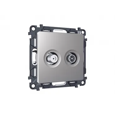 Комплект механизма розетки TV оконечной + SAT 5-862MHz 3.5dB/950-2150MHz 3.5dB Ambrella Volt MA MA513310