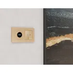 Комплект механизма терморегулятора с цифровым дисплеем с подсветкой и датчиком для теплого пола 16A-250V Ambrella Volt MA MA605810 от ImperiumLoft