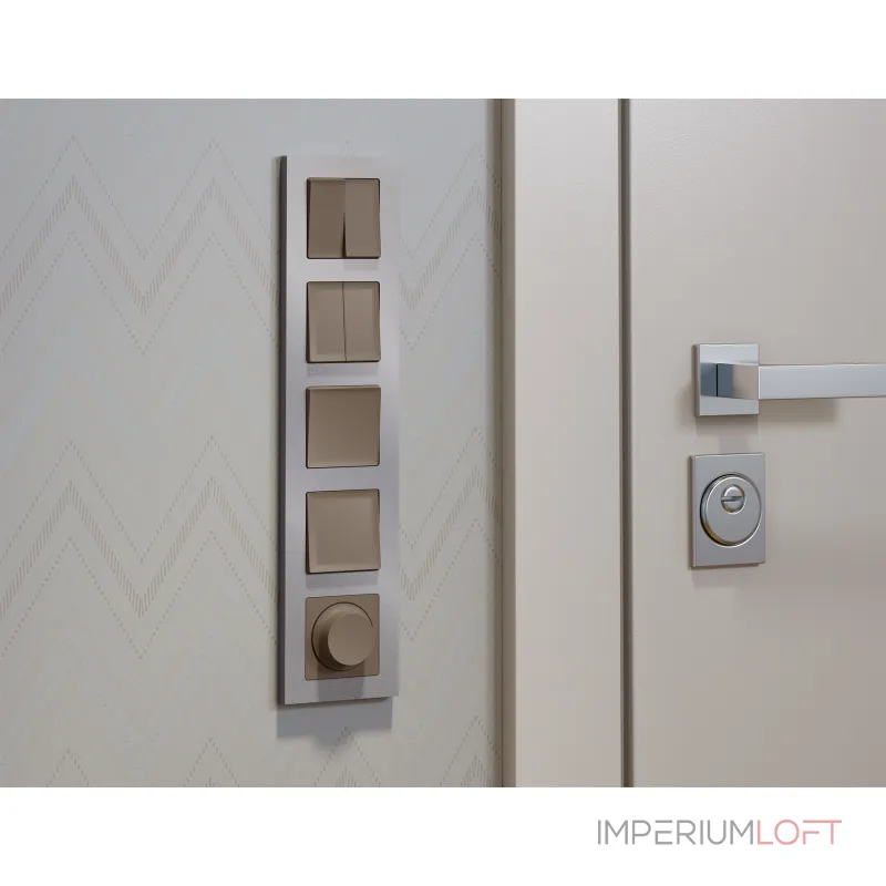 Комплект механизма 2-клавишного перекрестного выключателя 10A-250V Ambrella Volt MA MA633030 от ImperiumLoft