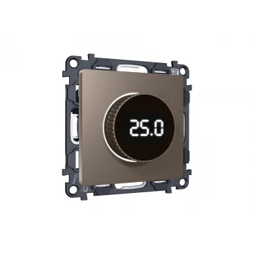 Комплект механизма терморегулятора с цифровым дисплеем с подсветкой и датчиком для теплого пола 16A-250V Ambrella Volt MA MA635810 Комплект механизма терморегулятора с цифровым дисплеем с подсветкой и датчиком для теплого пола 16A-250V Ambrella Volt MA MA635810