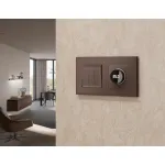 Комплект механизма терморегулятора с цифровым дисплеем с подсветкой и датчиком для теплого пола 16A-250V Ambrella Volt MA MA635810 от ImperiumLoft