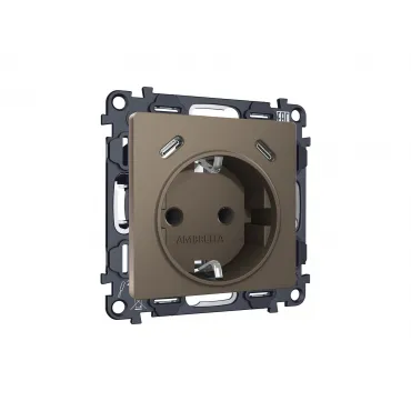 Комплект механизма электрической розетки 2USB С+C 20W (быстрая зарядка) с/з на винтовых зажимах 16A-250V Ambrella Volt MA MA640510 Комплект механизма электрической розетки 2USB С+C 20W (быстрая зарядка) с/з на винтовых зажимах 16A-250V Ambrella Volt MA MA640510