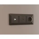 Комплект механизма TV розетки SAT 5-2400MHz 3.5dB Ambrella Volt MA MA643050