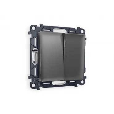 Комплект механизма 2-клавишного перекрестного выключателя 10A-250V Ambrella Volt MA MA653030 Комплект механизма 2-клавишного перекрестного выключателя 10A-250V Ambrella Volt MA MA653030