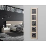 Комплект механизма 2-клавишного перекрестного выключателя 10A-250V Ambrella Volt MA MA653030 от ImperiumLoft