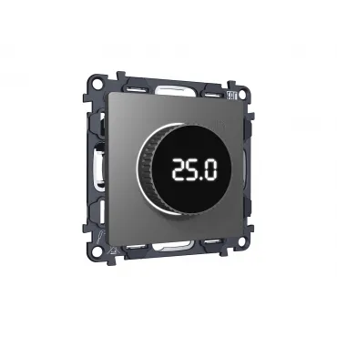 Комплект механизма терморегулятора с цифровым дисплеем с подсветкой и датчиком для теплого пола 16A-250V Ambrella Volt MA MA655810 Комплект механизма терморегулятора с цифровым дисплеем с подсветкой и датчиком для теплого пола 16A-250V Ambrella Volt MA MA655810