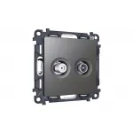 Комплект механизма розетки TV оконечной + SAT 5-862MHz 3.5dB/950-2150MHz 3.5dB Ambrella Volt MA MA663310