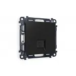 Комплект механизма компьютерной розетки RJ-45 (8P8C) CAT6A экранированной с автоматической защитной шторкой Ambrella Volt MA MA812005