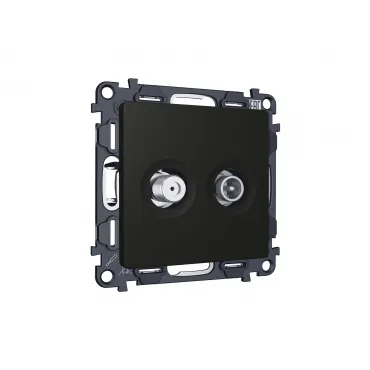 Комплект механизма розетки TV оконечной + SAT 5-862MHz 3.5dB/950-2150MHz 3.5dB Ambrella Volt MA MA813310