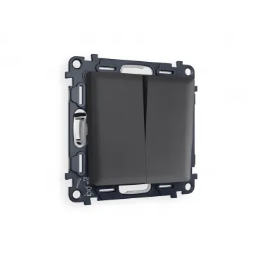 Комплект механизма 2-клавишного перекрестного выключателя 10A-250V Ambrella Volt MA MA903030 Комплект механизма 2-клавишного перекрестного выключателя 10A-250V Ambrella Volt MA MA903030