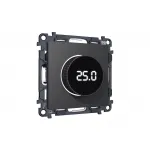 Комплект механизма терморегулятора с цифровым дисплеем с подсветкой и датчиком для теплого пола 16A-250V Ambrella Volt MA MA905810 от ImperiumLoft