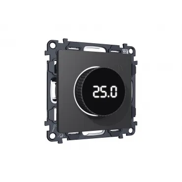Комплект механизма терморегулятора с цифровым дисплеем с подсветкой и датчиком для теплого пола 16A-250V Ambrella Volt MA MA905810