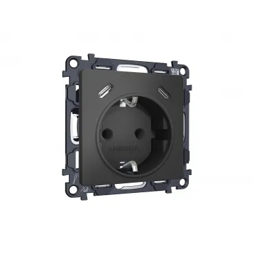 Комплект механизма электрической розетки 2USB С+C 20W (быстрая зарядка) с/з на винтовых зажимах 16A-250V Ambrella Volt MA MA910510
