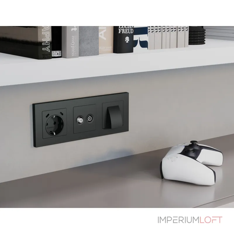 Комплект механизма электрической розетки 2USB С+C 20W (быстрая зарядка) с/з на винтовых зажимах 16A-250V Ambrella Volt MA MA910510