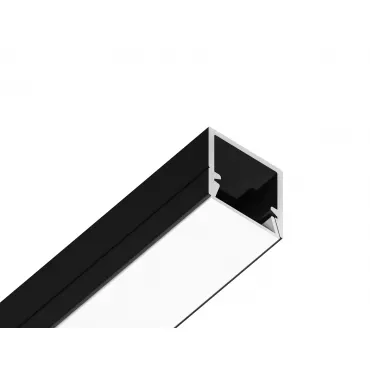Алюминиевый профиль накладной 10*10 для светодиодной ленты до 8мм Ambrella ILLUMINATION GP1650BK