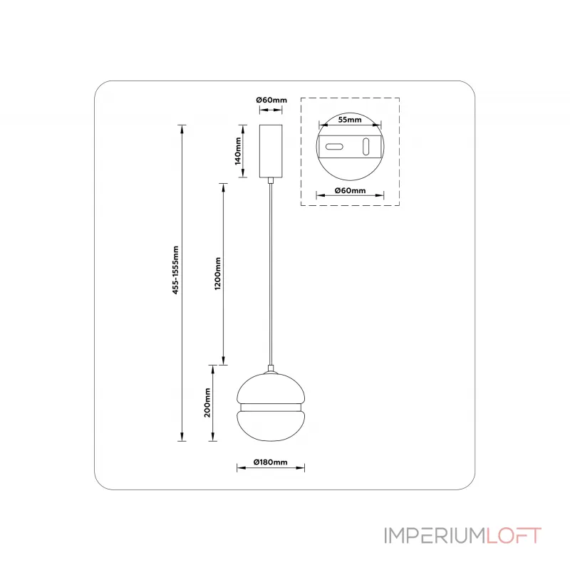 Подвесной светильник Ambrella HIGH LIGHT LH11003